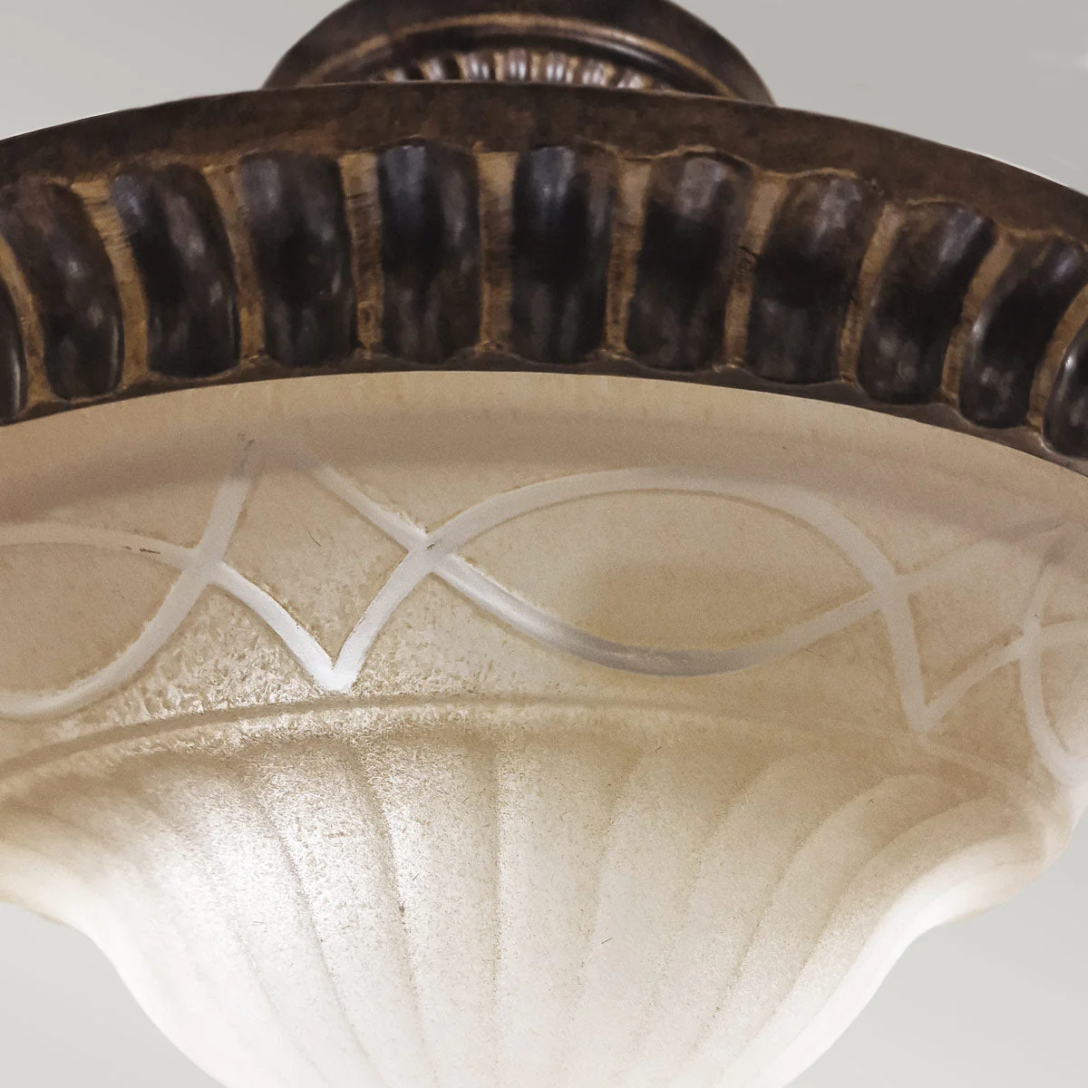 Drawing Room 2 Light Flush - Walnut Two Styles - Image 5