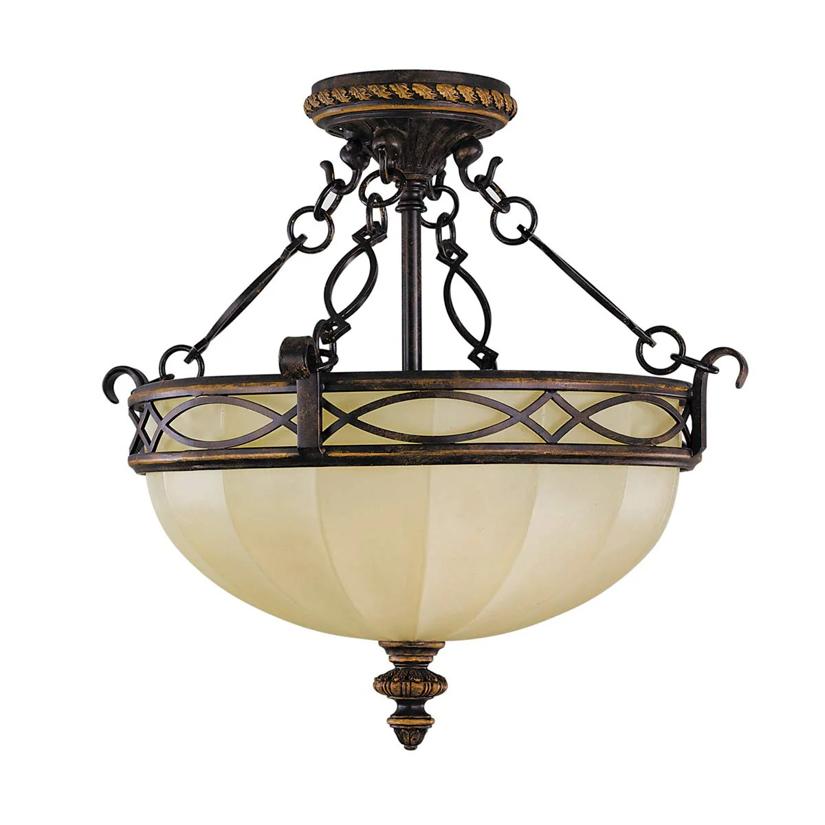 Drawing Room 2 Light Flush - Walnut Two Styles - Image 7