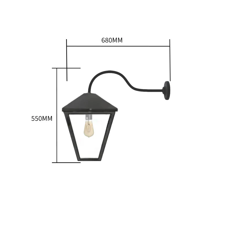 Dromone Outdoor Wall Light - Cast Iron - Image 12