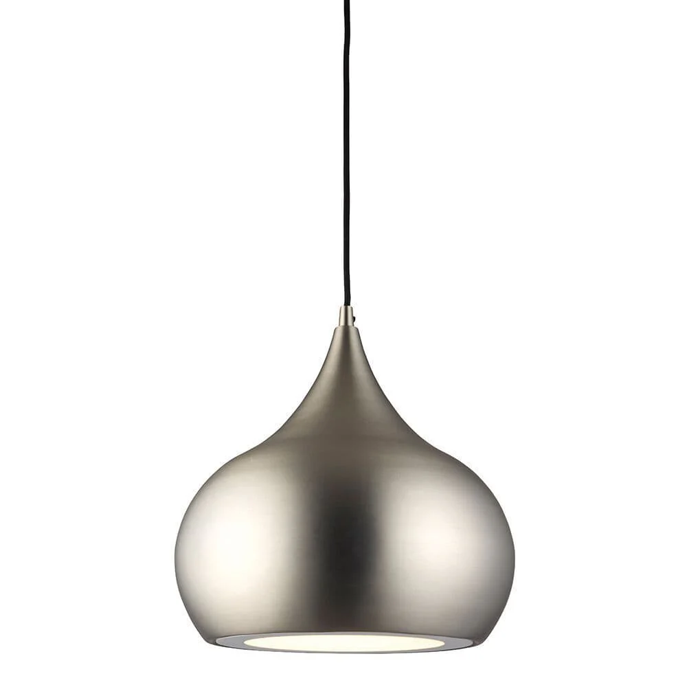 Droplet 1Lt Pendant - Matt Nickel/Antique Brass - Image 3