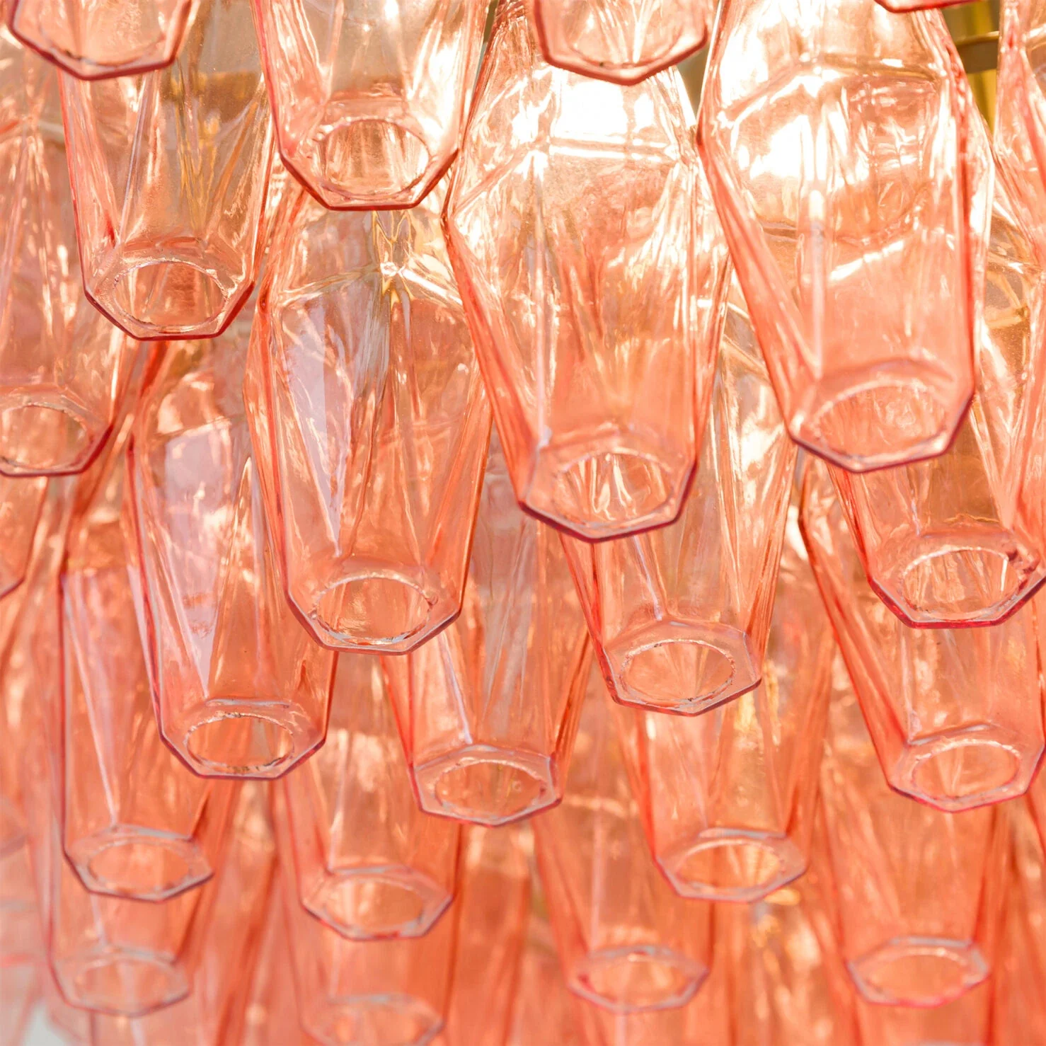 Drum Sorrento Chandelier – Amber & Pink Finishes - Image 12