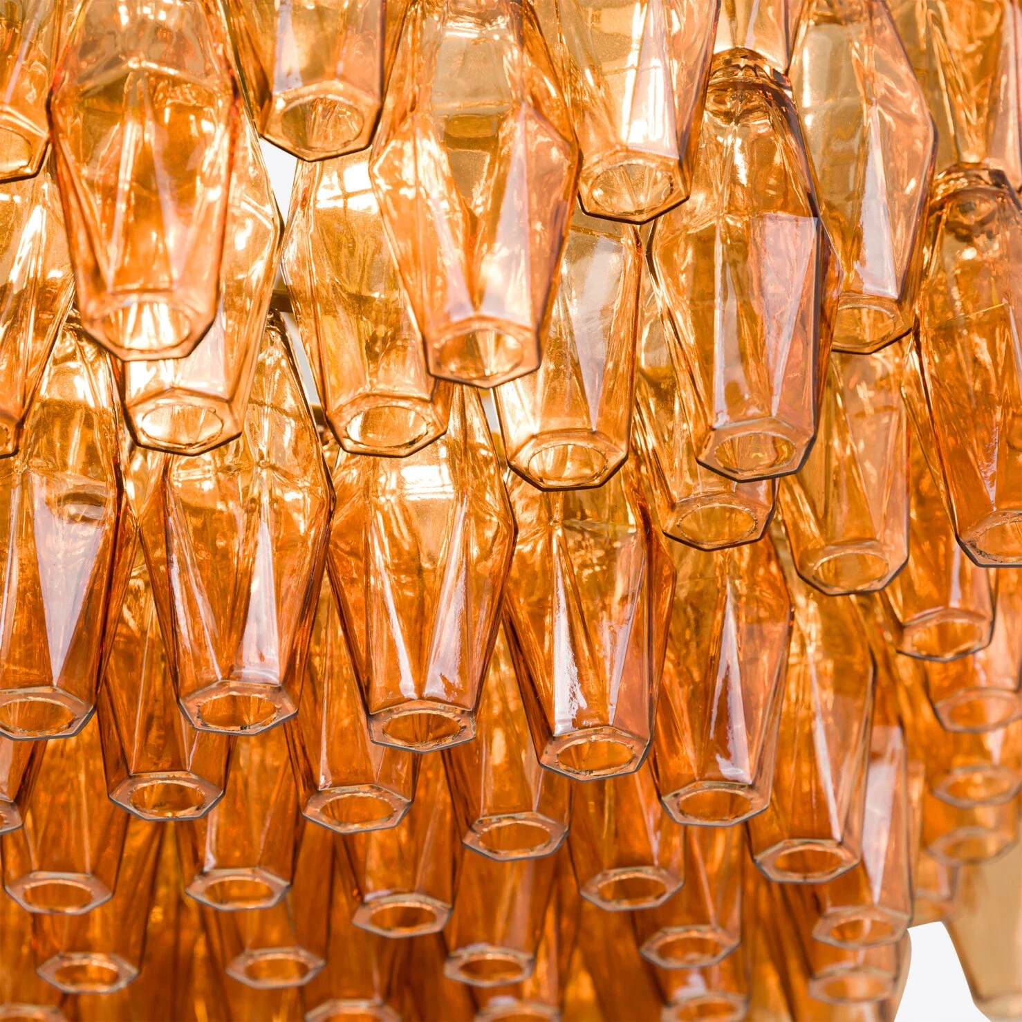 Drum Sorrento Chandelier – Amber & Pink Finishes - Image 7