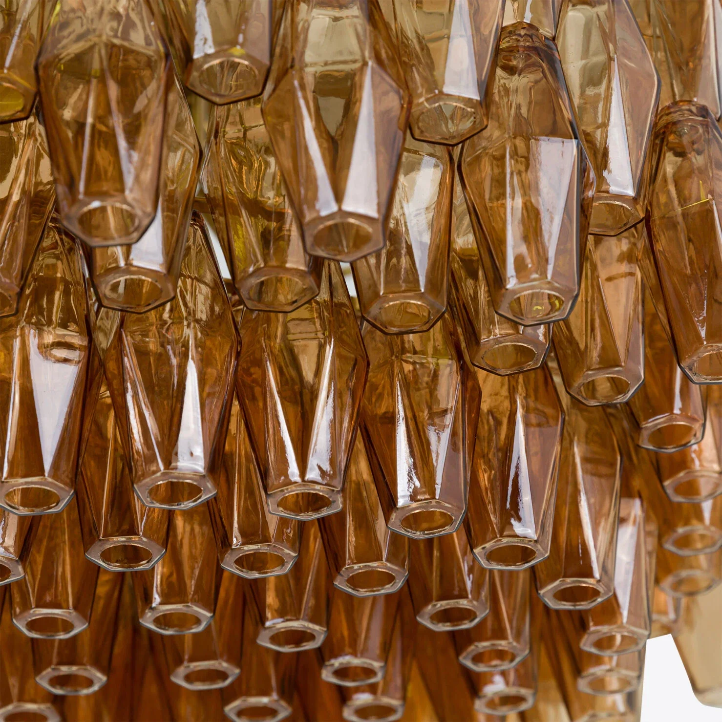 Drum Sorrento Chandelier – Amber & Pink Finishes - Image 8