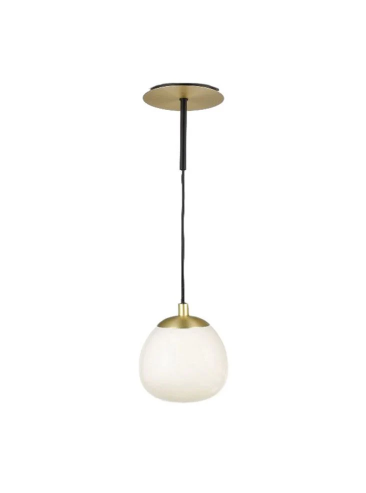 Dual 1lt Ceiling/Wall Light -  Black & Gold Finish - Image 3