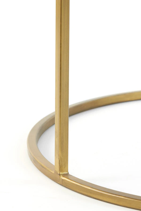 Duarte Coffee Table - Clear/Smoked/Brown Glass & Gold Finish - Image 16