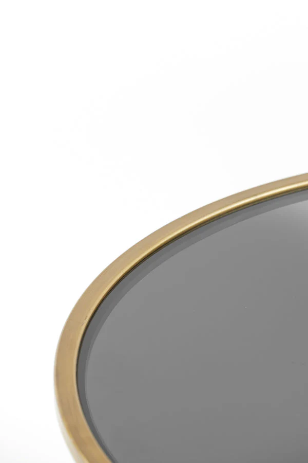 Duarte Coffee Table - Clear/Smoked/Brown Glass & Gold Finish - Image 18