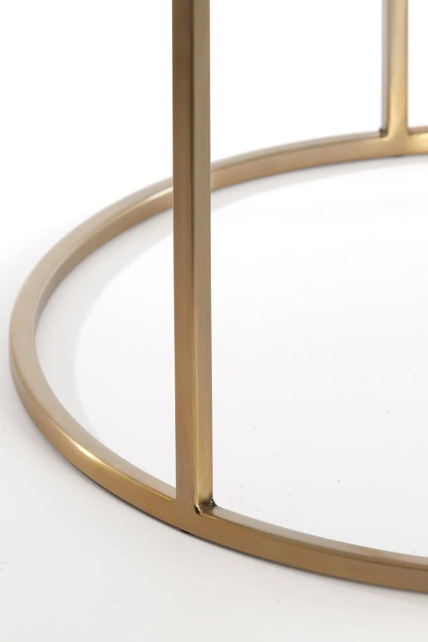 Duarte Coffee Table - Clear/Smoked/Brown Glass & Gold Finish - Image 29