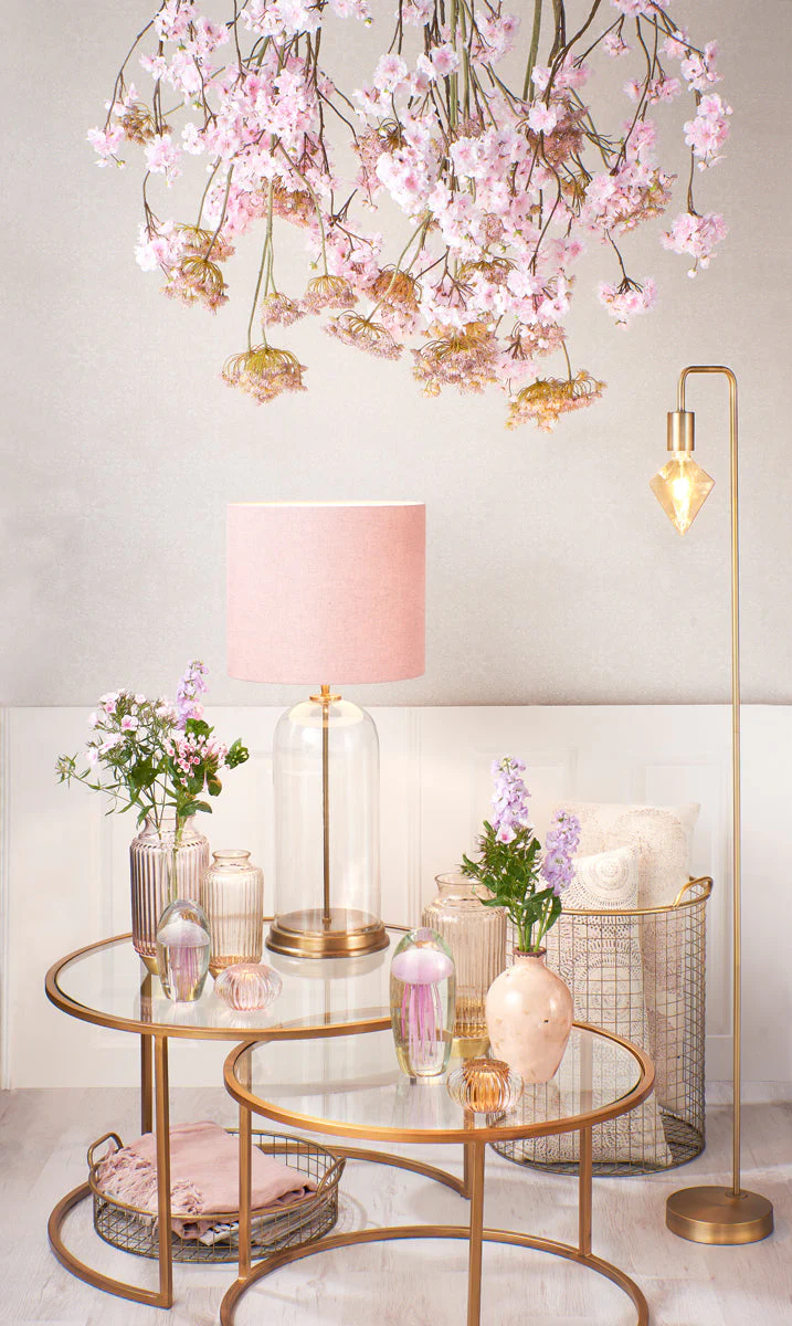 Duarte Coffee Table - Clear/Smoked/Brown Glass & Gold Finish - Image 3