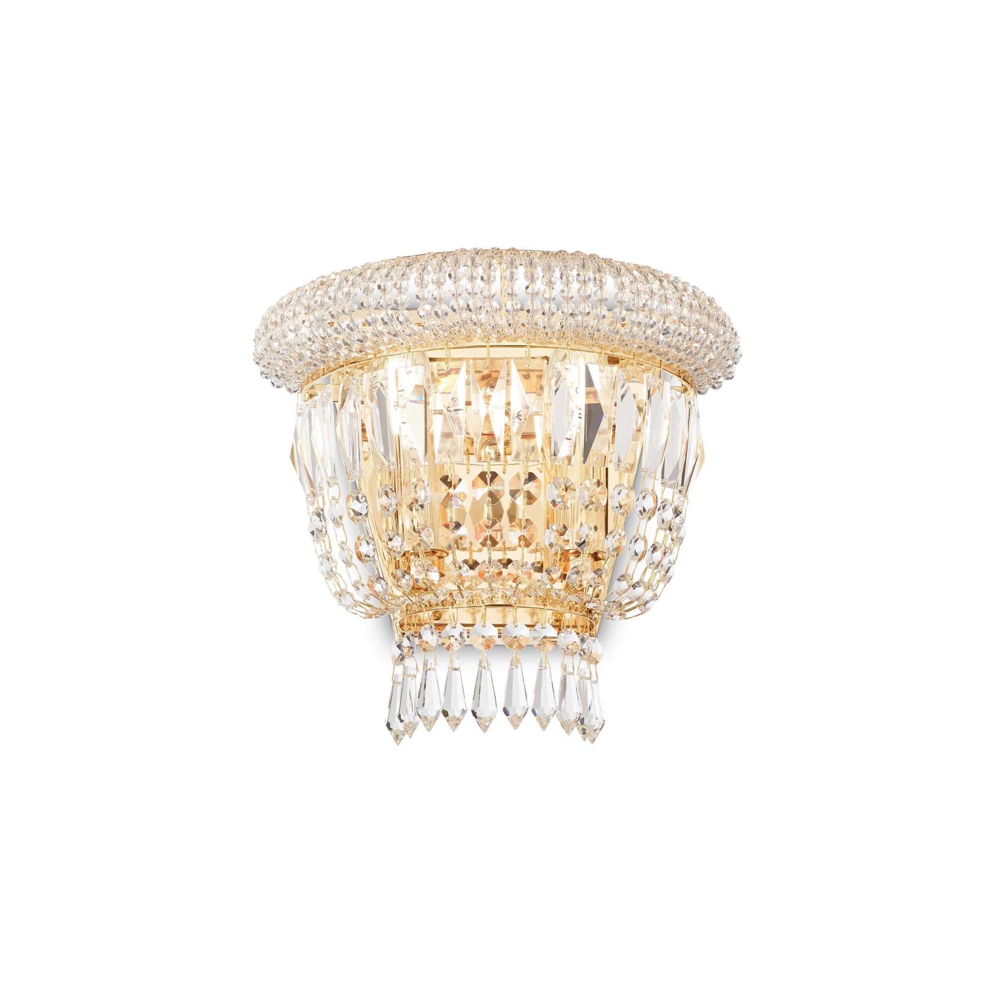 Dubai Crystal Wall Light  - Chrome/Brass Finish - Image 2