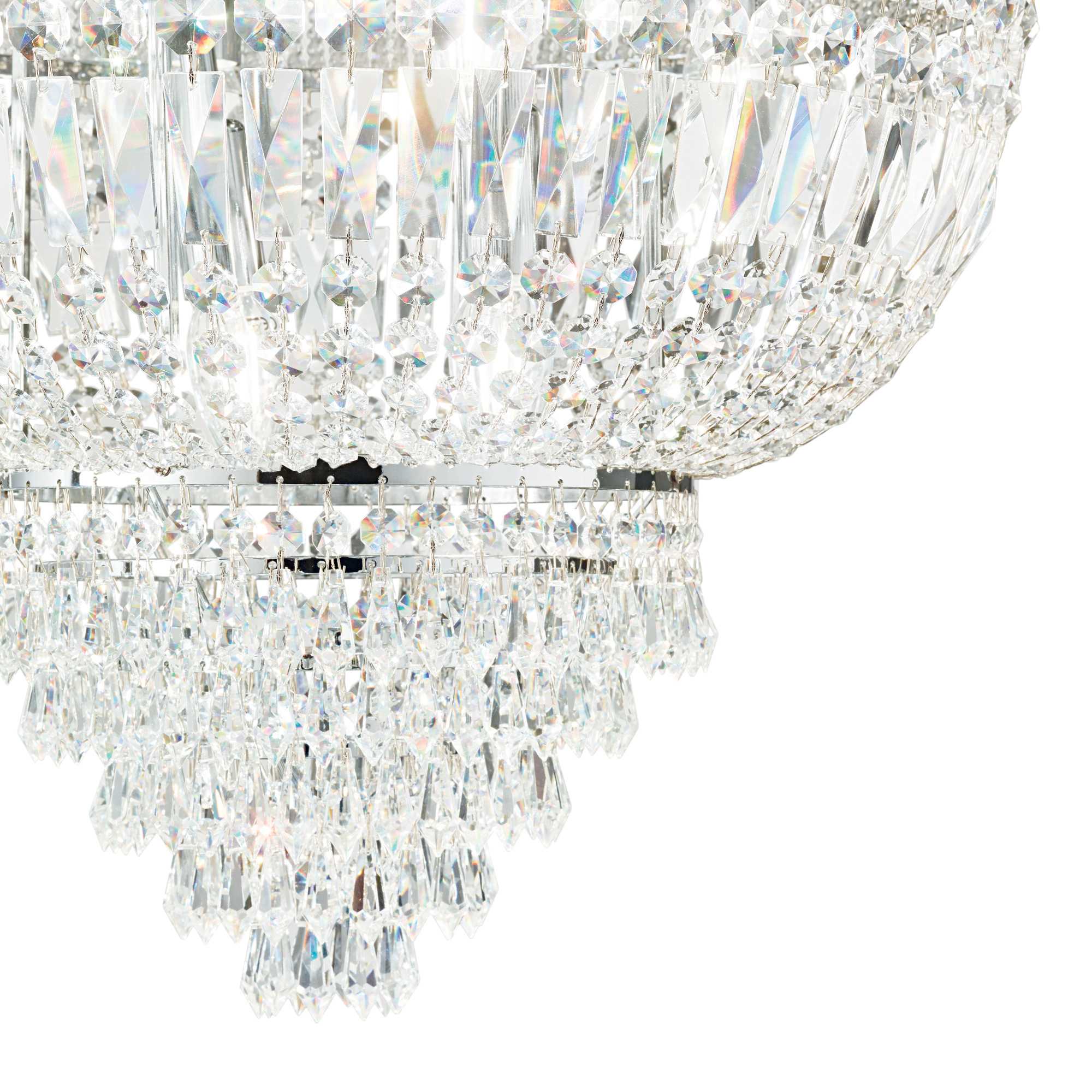 Dubai Crystal Wall Light  - Chrome/Brass Finish - Image 3