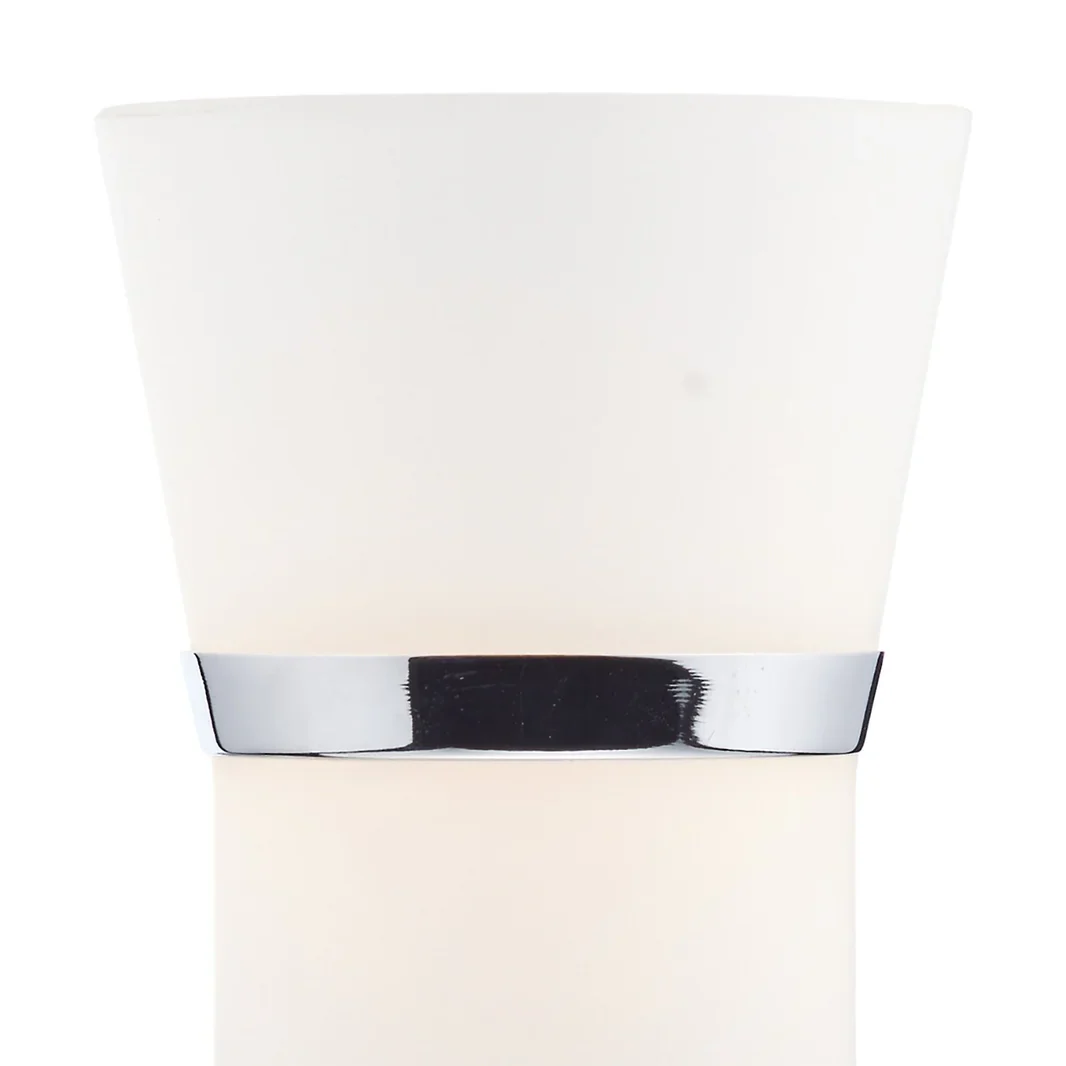 Dublin LED Wall Light Opal Glass & Polished Chrome - Promotional Offer - Image 2
