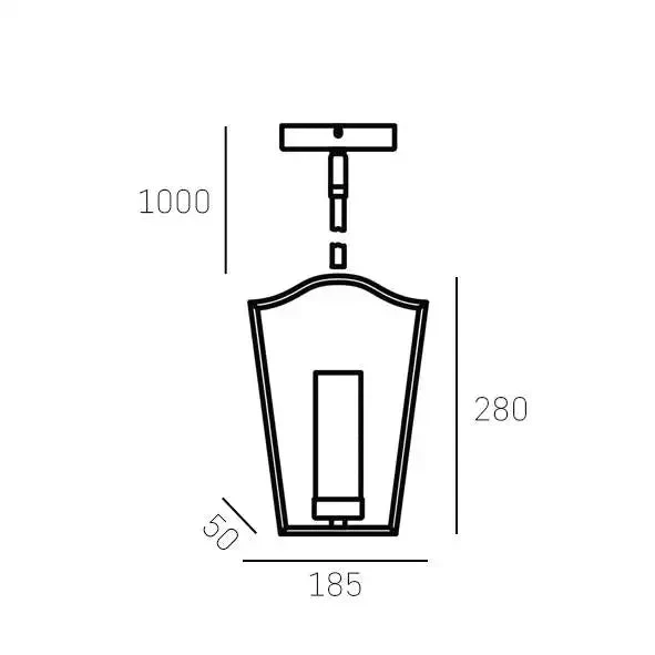 Dublin Pendant Ceiling Light -Chrome Finish - Image 4
