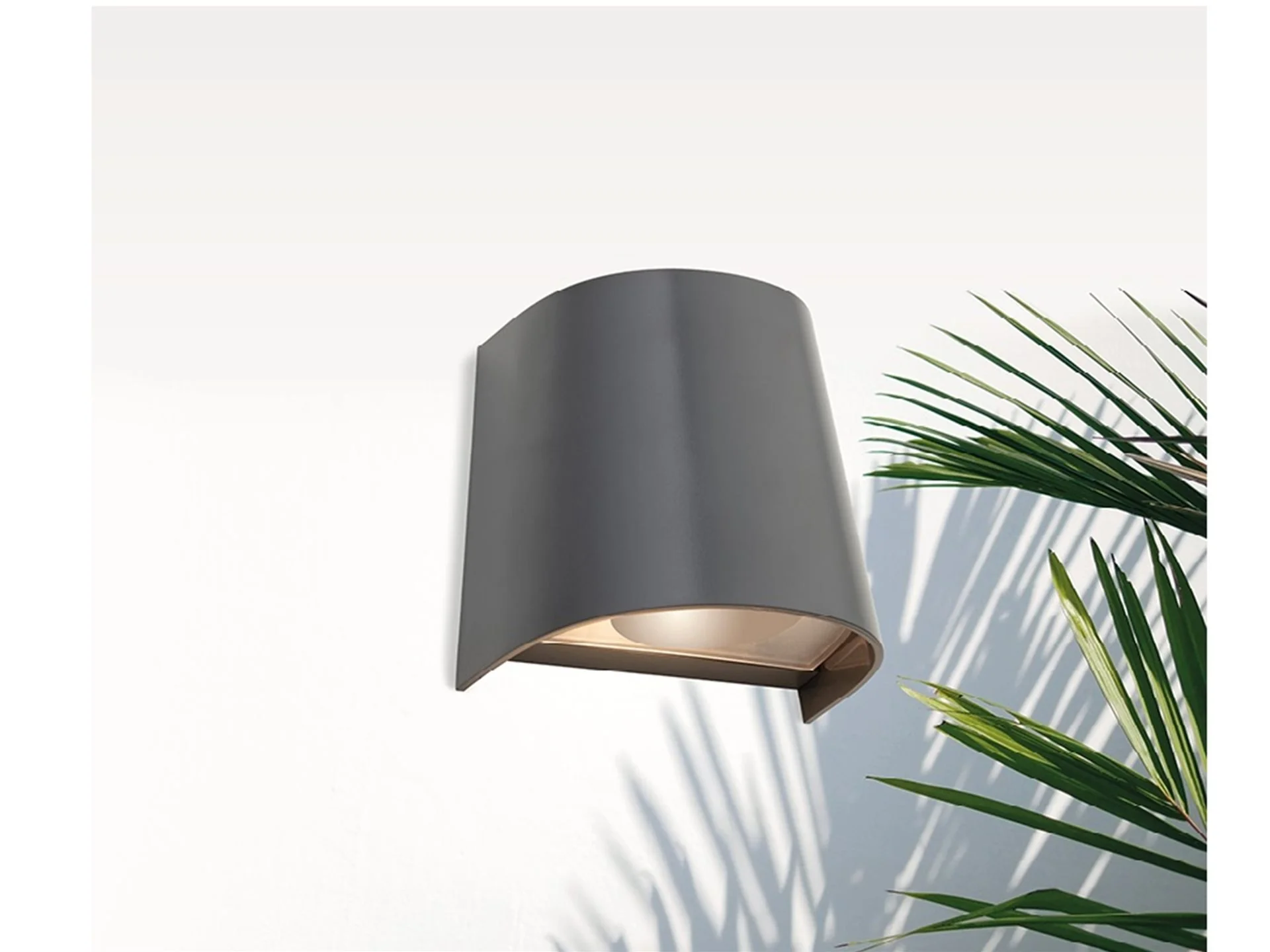 Duke 1/2lt Resin Wall light- Graphite Finish - Image 6
