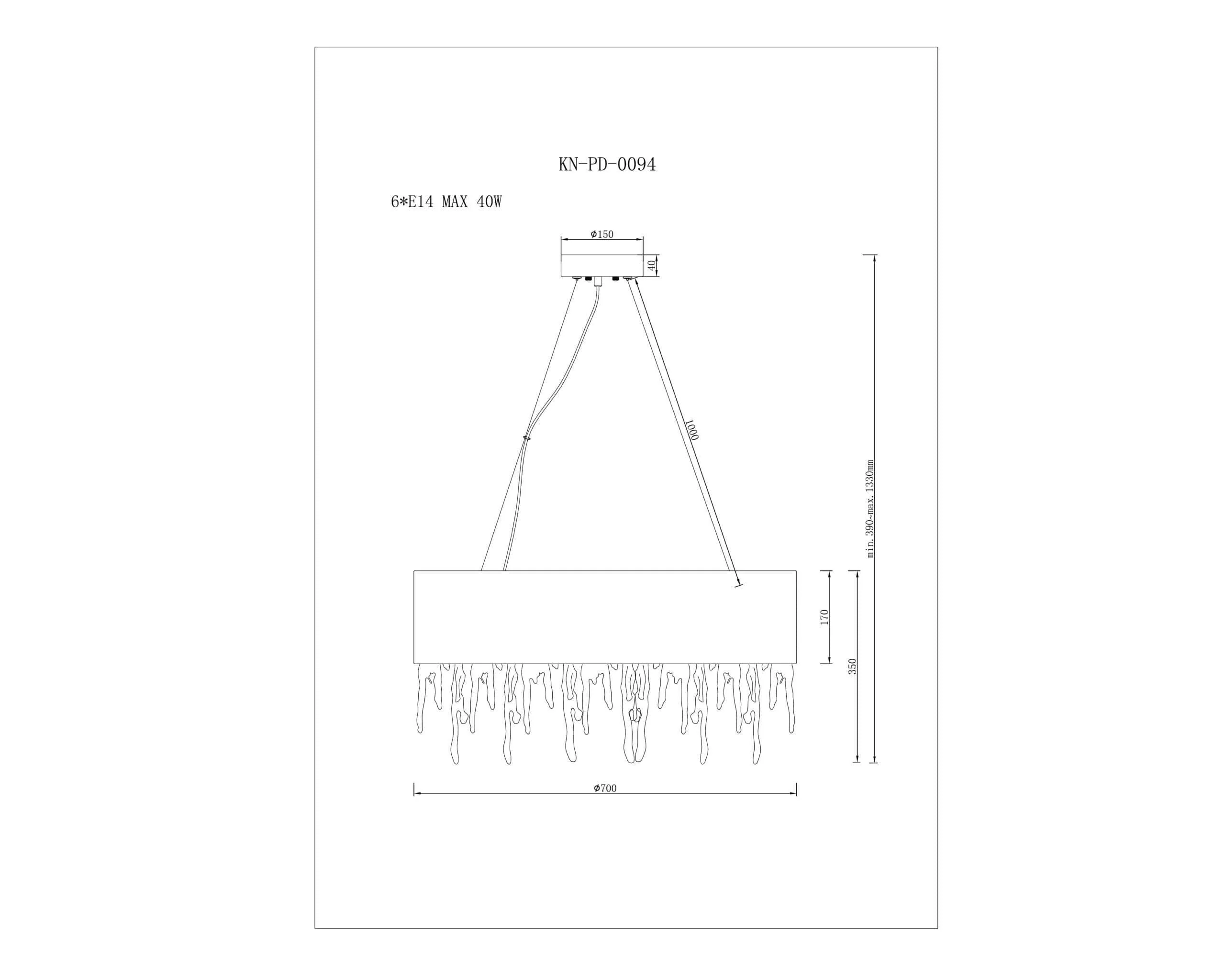 Dumas Pendant Lamp G9 - Image 4