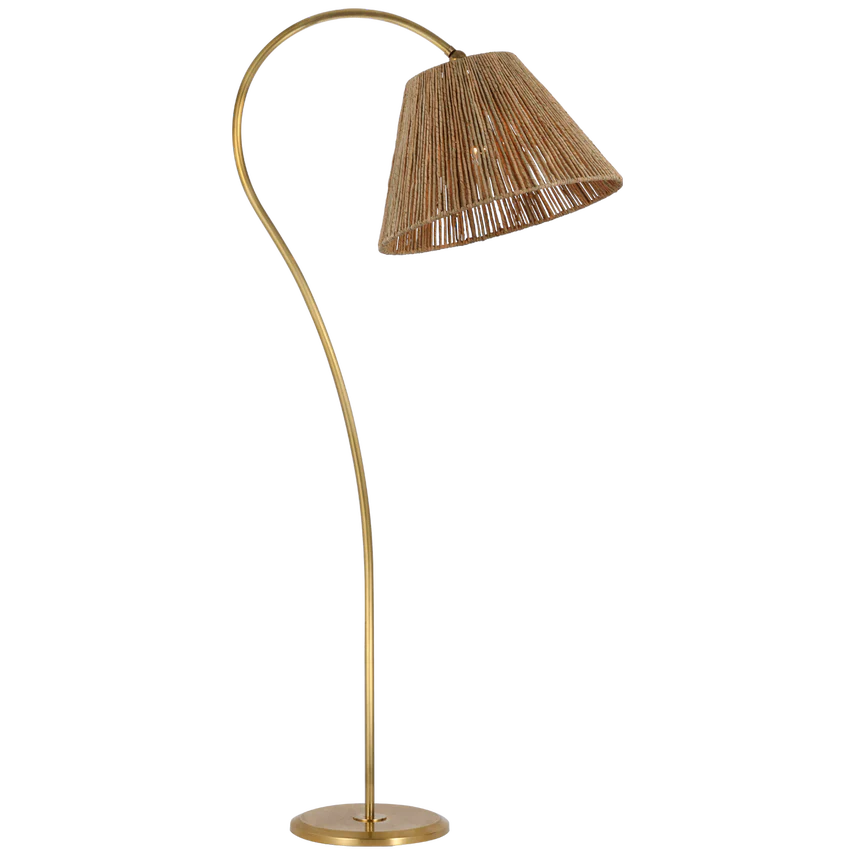 Dume Arched Floor Lamp - Iron/Brass - Image 2
