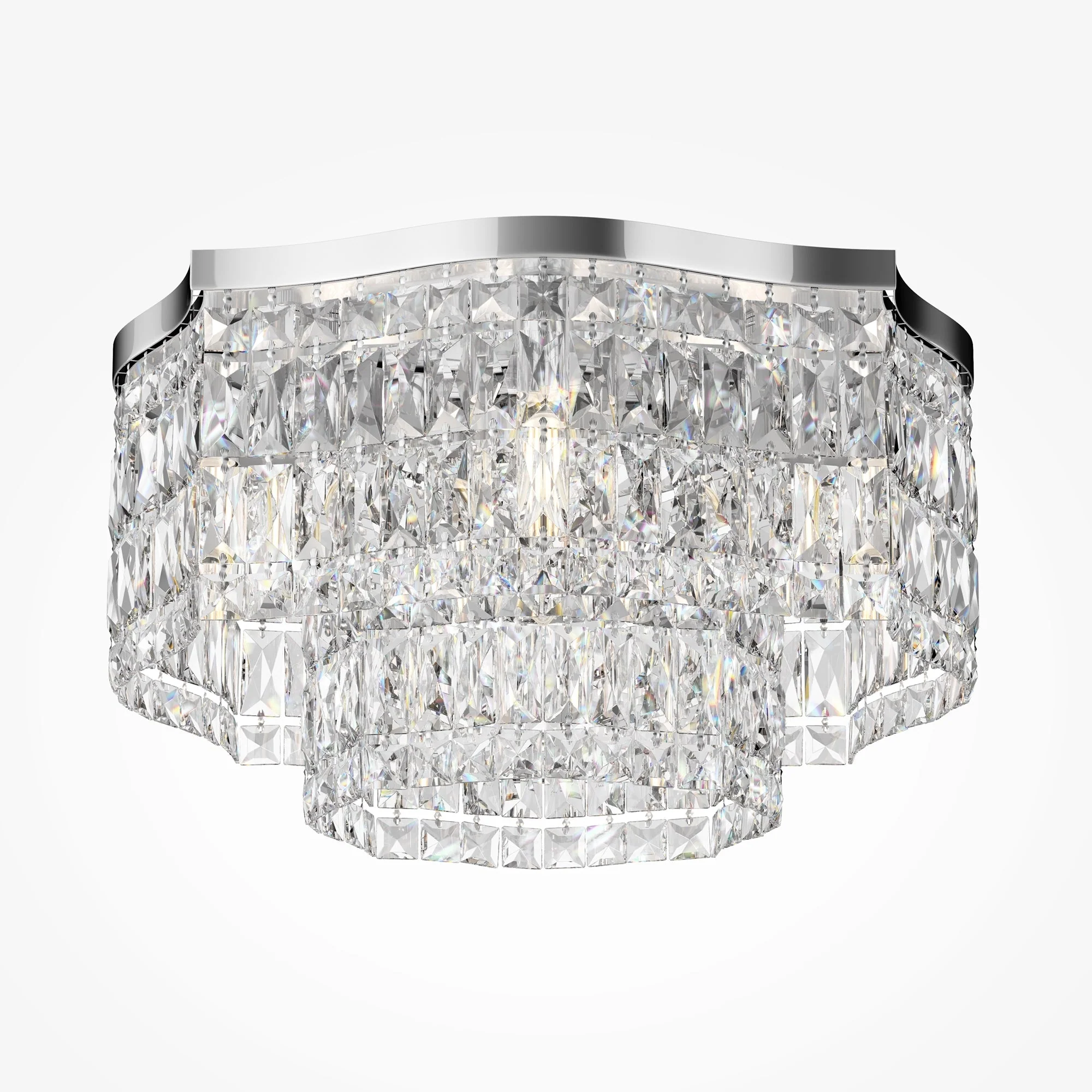 Dune 6lt Centre Ceiling Light - Gold/Chrome - Image 12