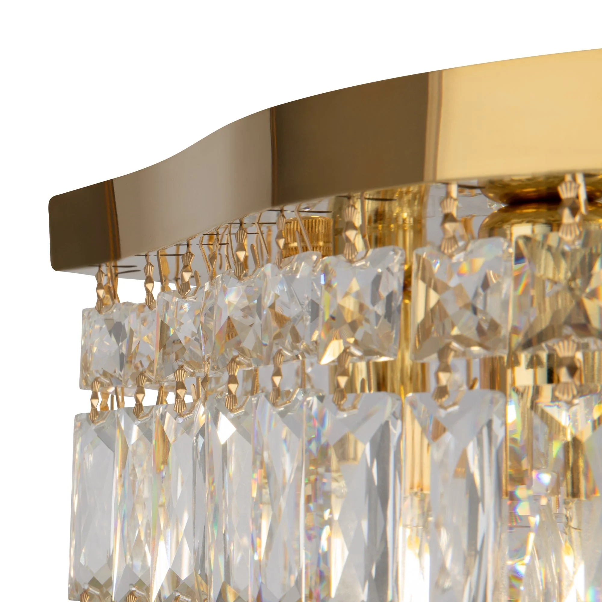 Dune 6lt Centre Ceiling Light - Gold/Chrome - Image 3
