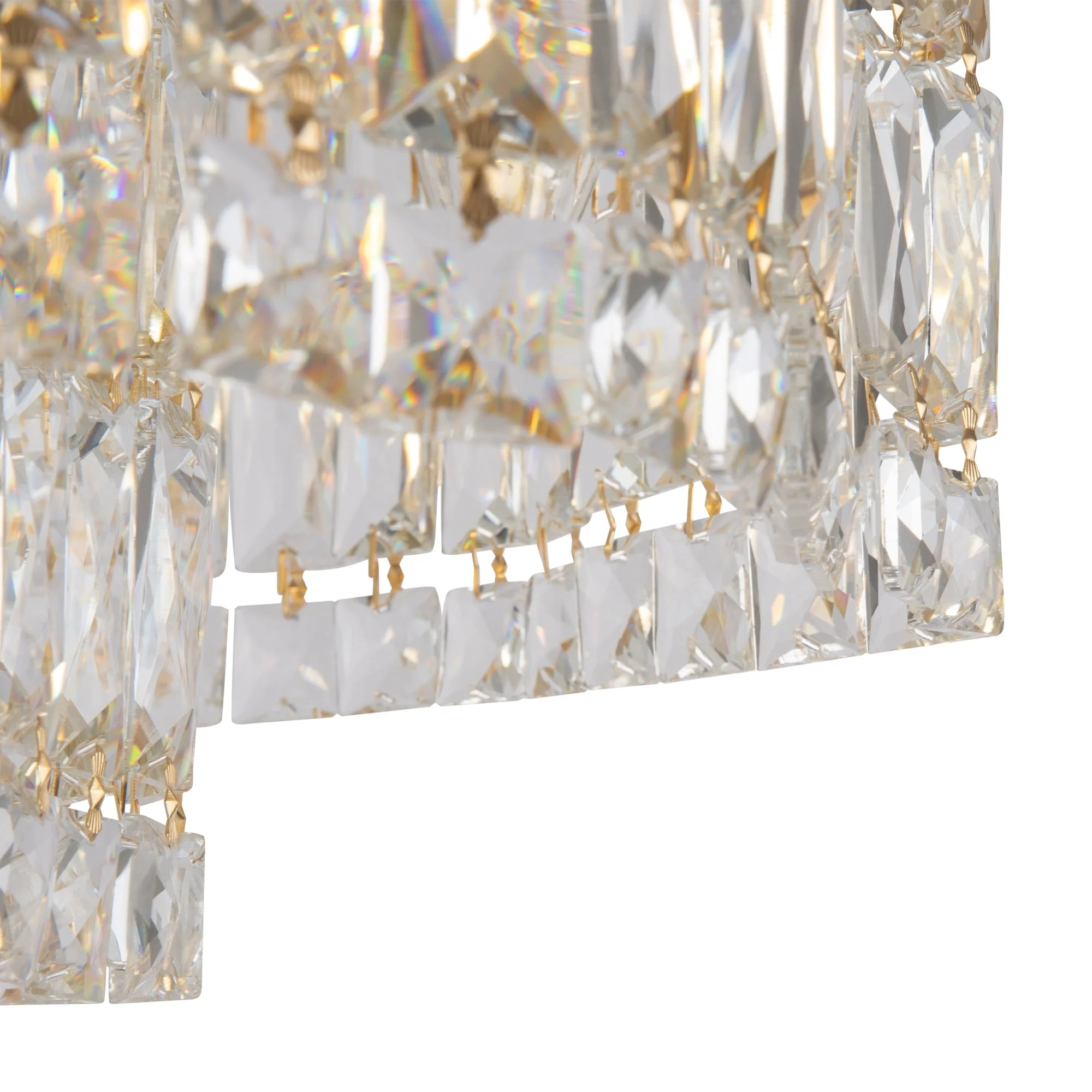 Dune 6lt Centre Ceiling Light - Gold/Chrome - Image 4