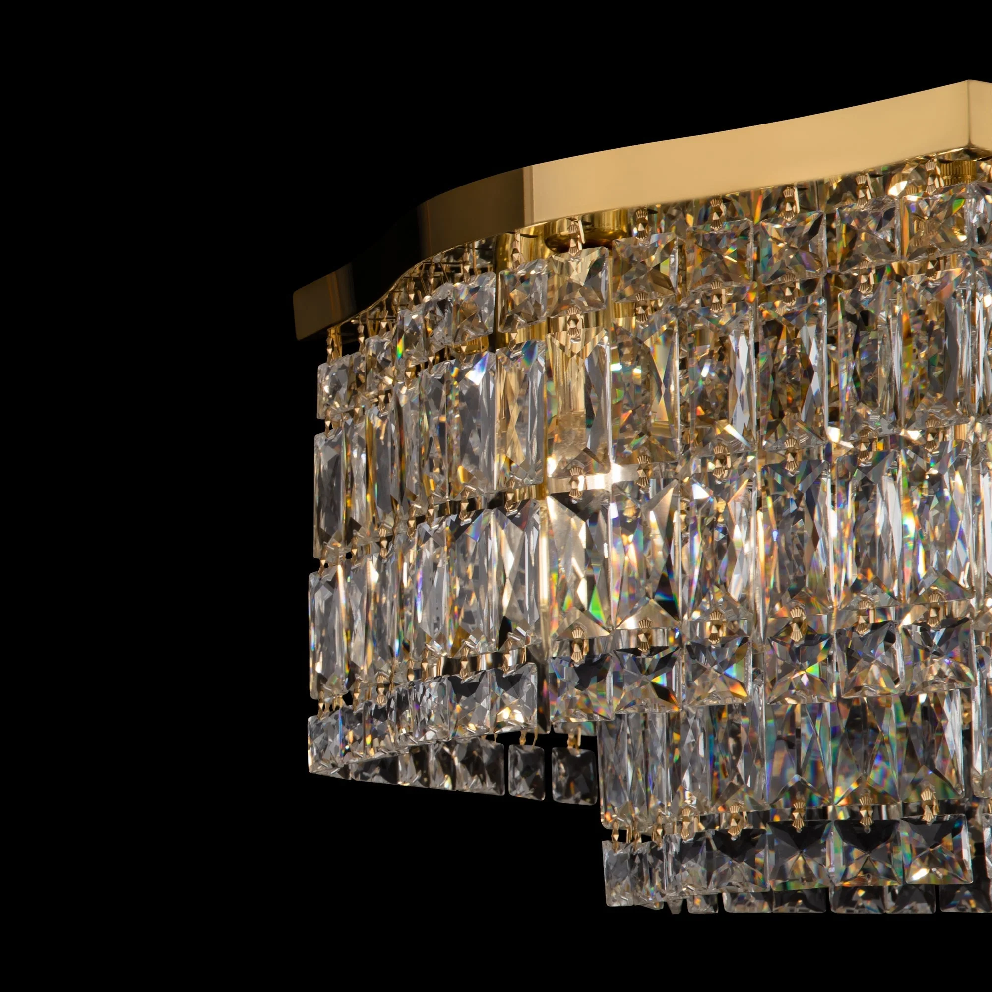 Dune 6lt Centre Ceiling Light - Gold/Chrome - Image 5