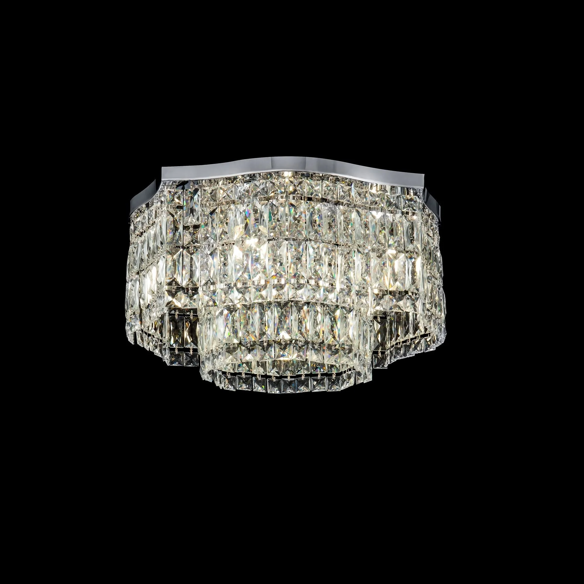 Dune 6lt Centre Ceiling Light - Gold/Chrome - Image 7