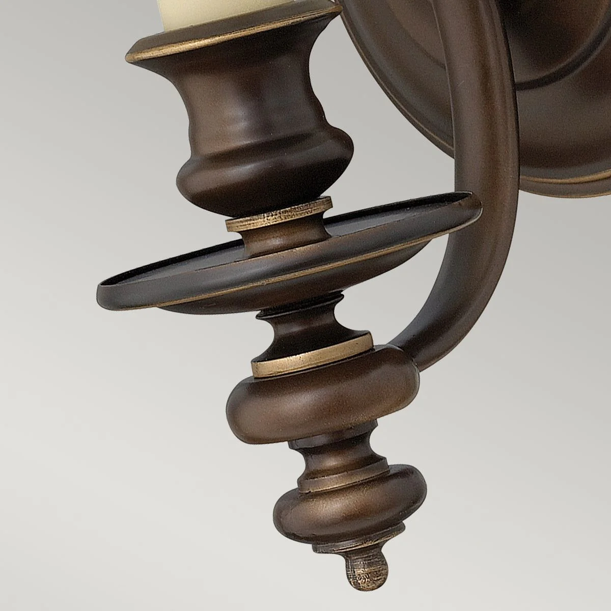 Dunhill 1L Wall Light - Royal Bronze Finish - Image 3