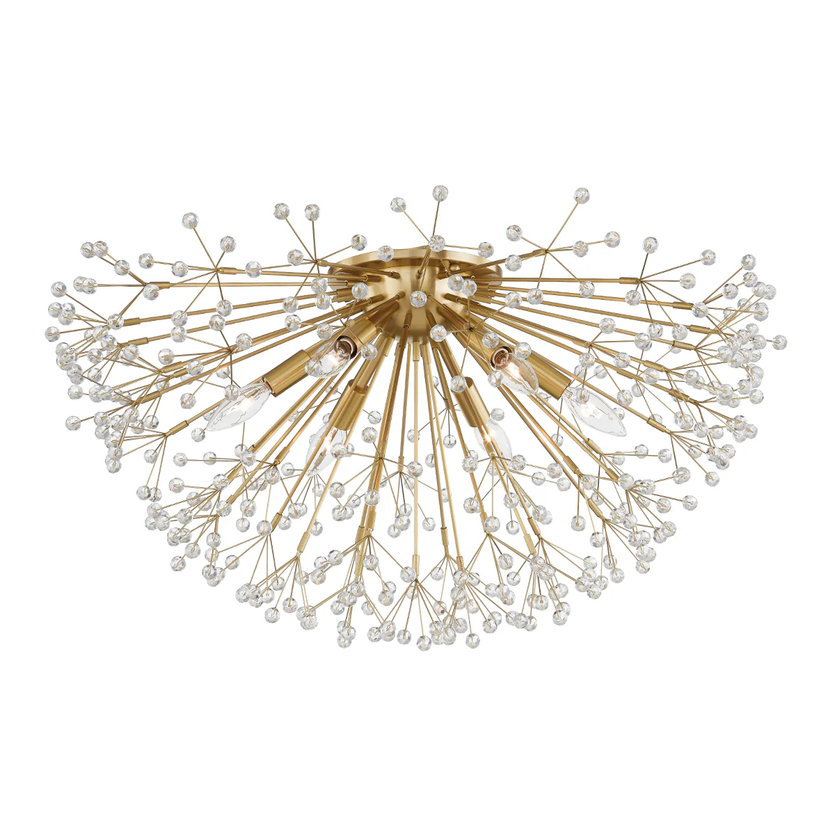 Dunkirk 4/6Lt Flush Mount - Brass/Nickel - Image 4