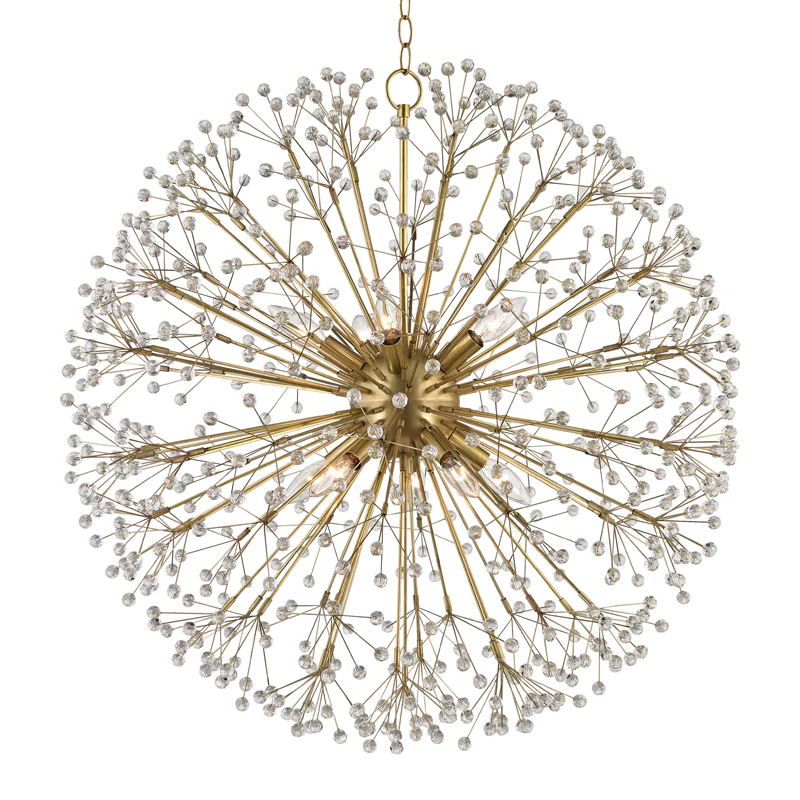 Dunkirk 8/10/16Lt Chandelier - Brass/Nickel - Image 4