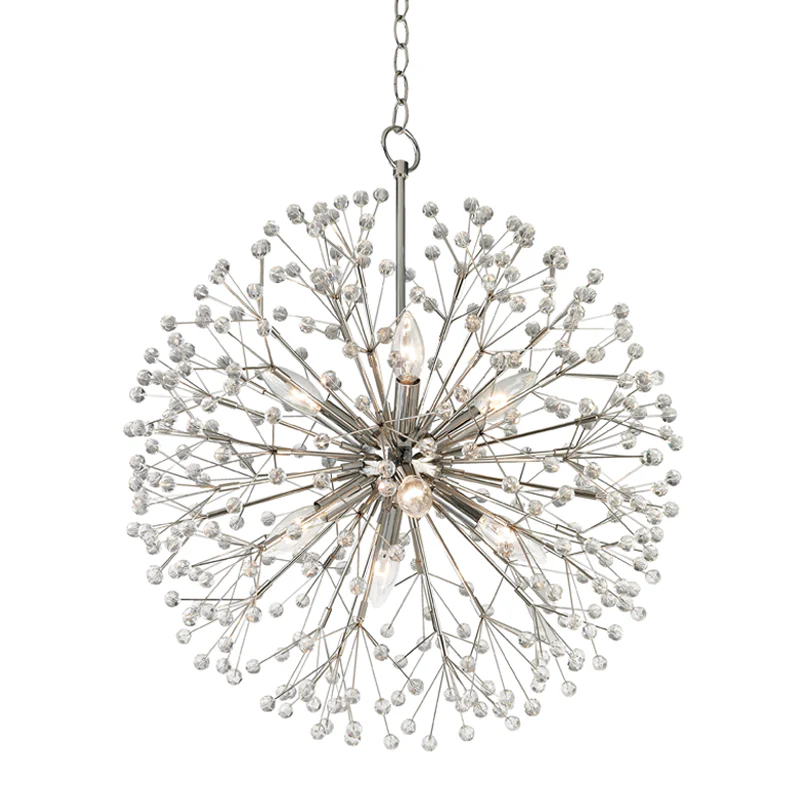Dunkirk 8/10/16Lt Chandelier - Brass/Nickel - Image 5