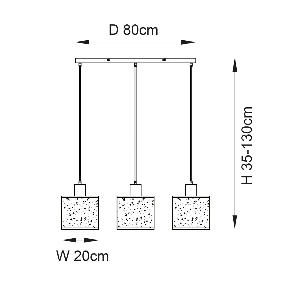 Durban 3lt Linear Pendant - Natural Linen & Wood - Image 9
