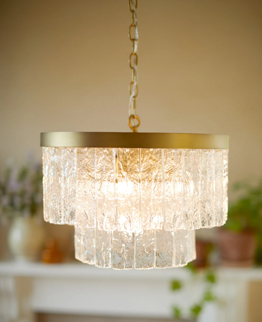 Durnsford 4 Light Pendant Matt Antique Brass and Glass - Image 2