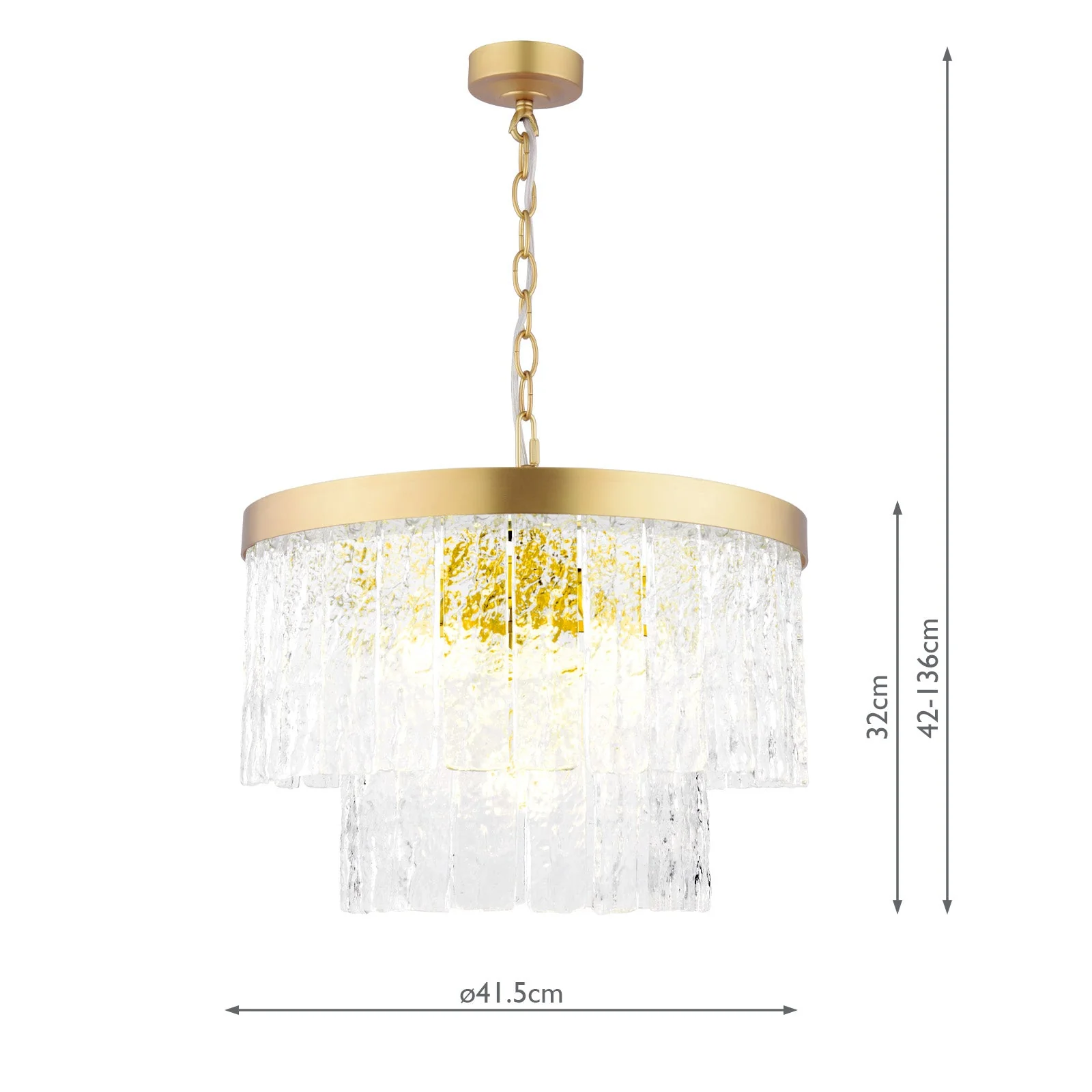 Durnsford 4 Light Pendant Matt Antique Brass and Glass - Image 3