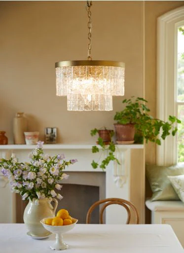 Durnsford 4 Light Pendant Matt Antique Brass and Glass - Image 6