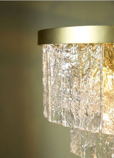 Durnsford 4 Light Pendant Matt Antique Brass and Glass - Image 7