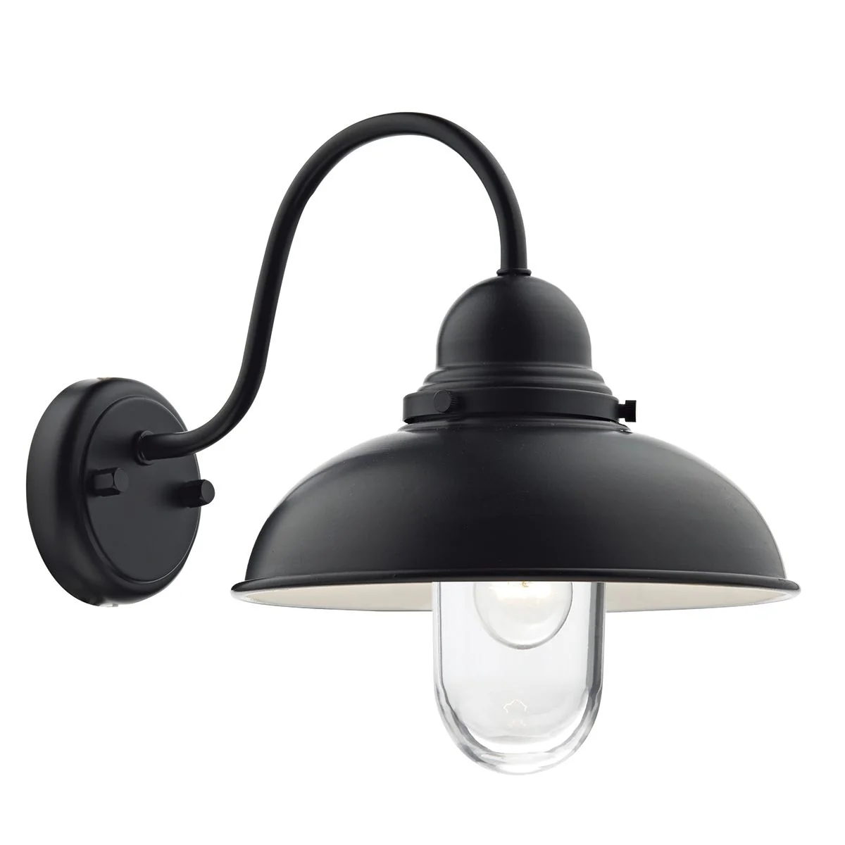 Dynamo Outdoor Wall Light Matt Black IP44 - Image 5