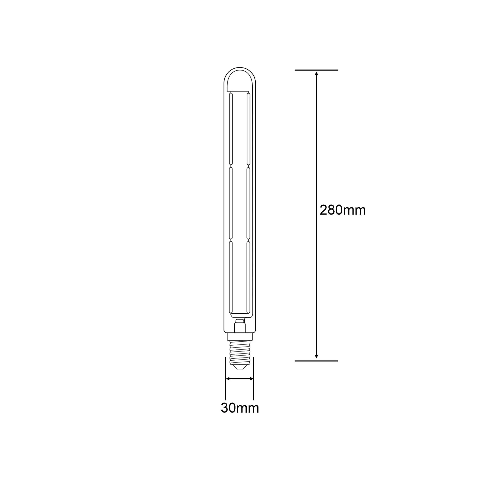 E27 6W 280mm LED Tubular Bulbs- Various Finishes - Image 9