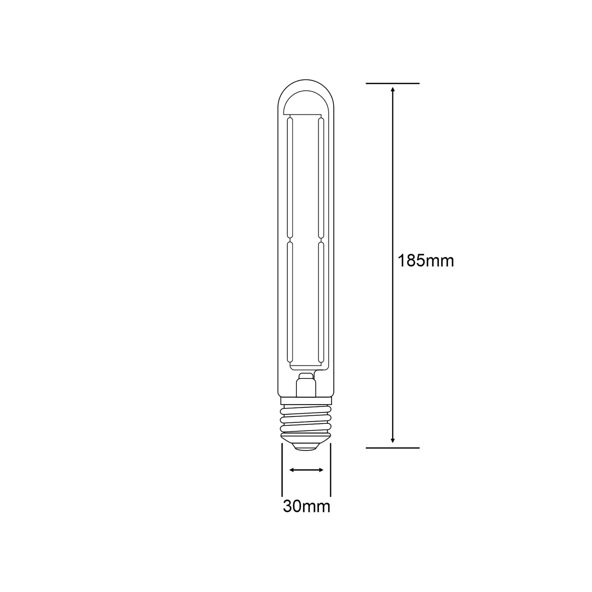 E27 4W 185mm LED Tubular Bulbs- Various Finishes - Image 9