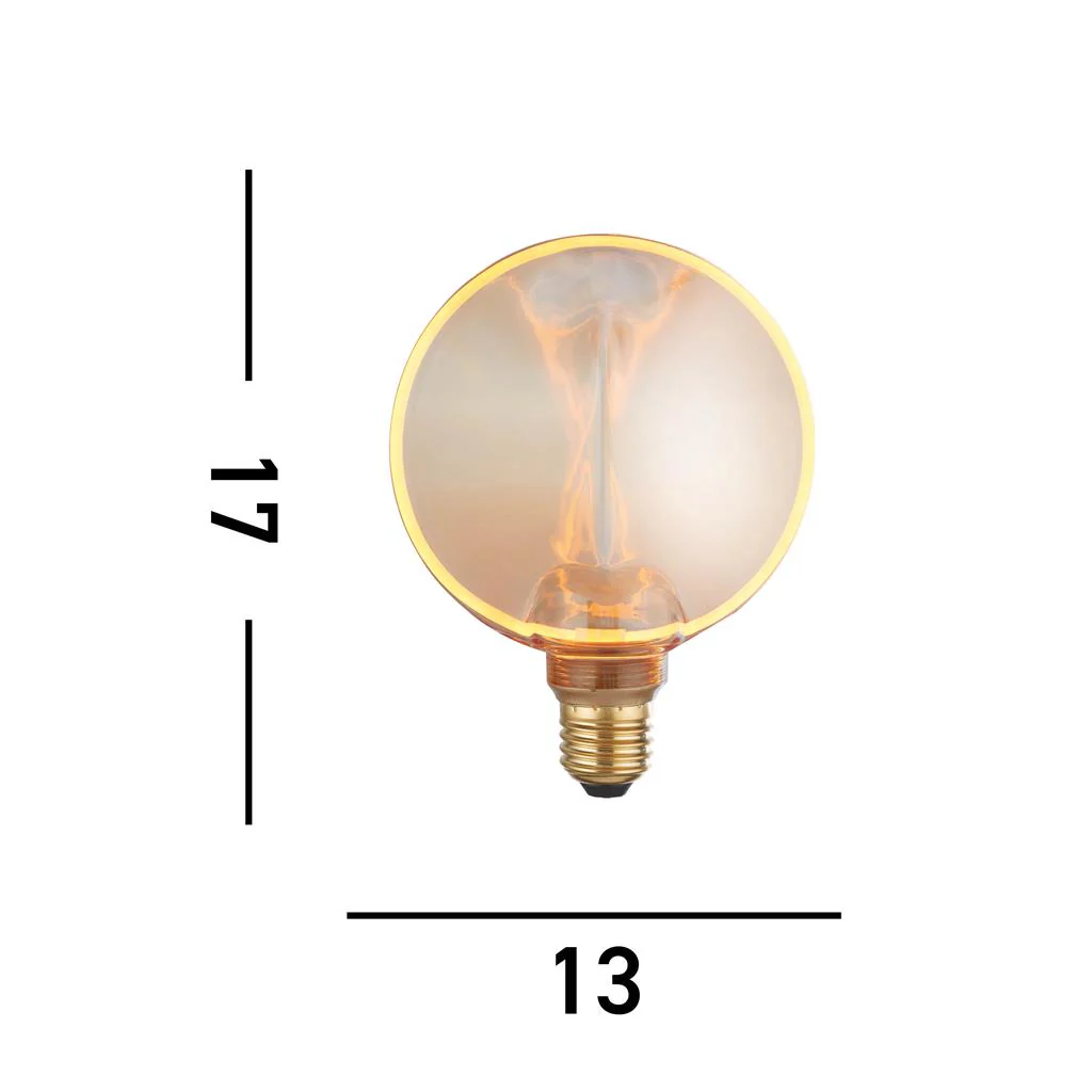 E27 80mm/125mm Vintage LED Globe Bulbs - Image 3