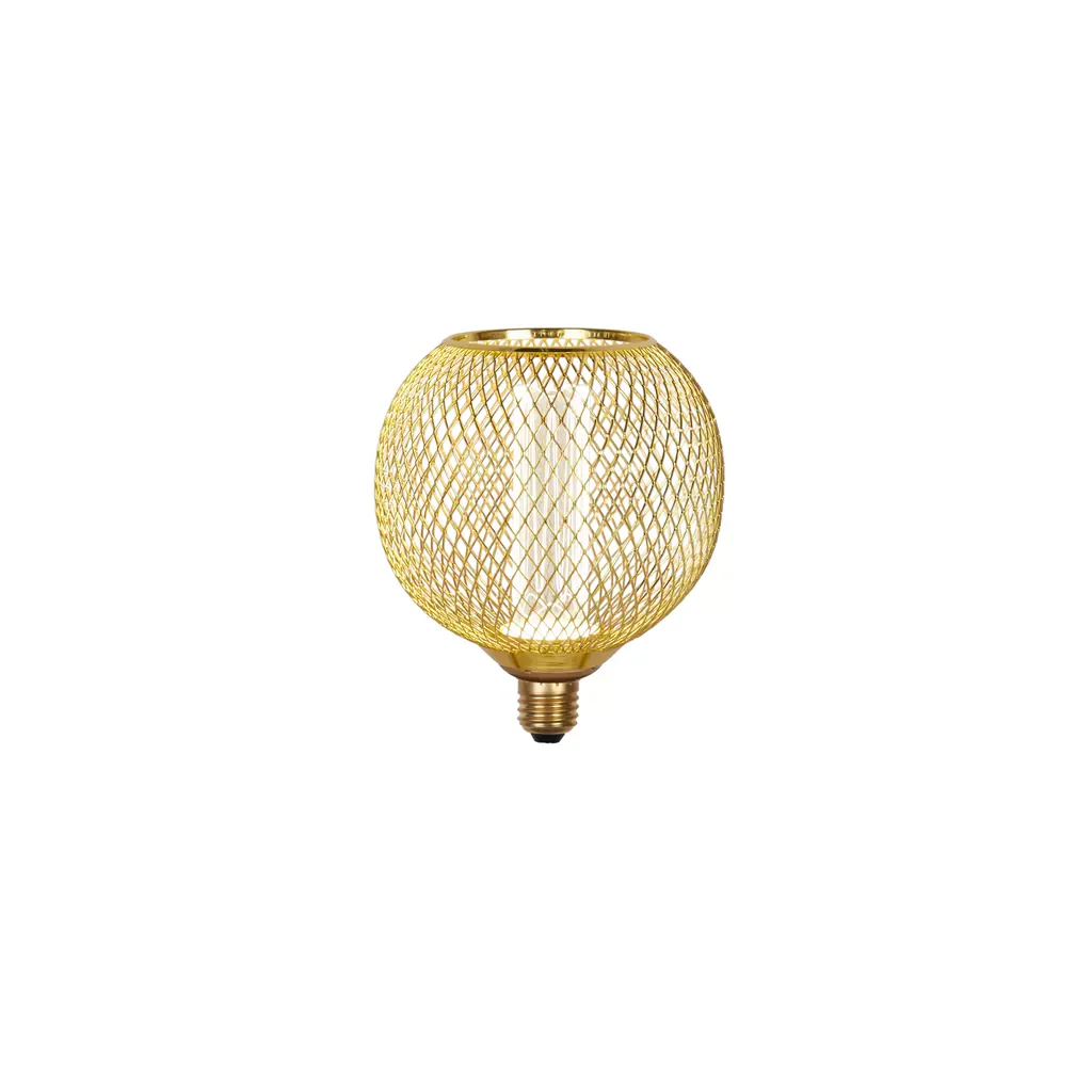 E27 Globe Mesh Lamp- Gold/ Black Finishes - Image 11