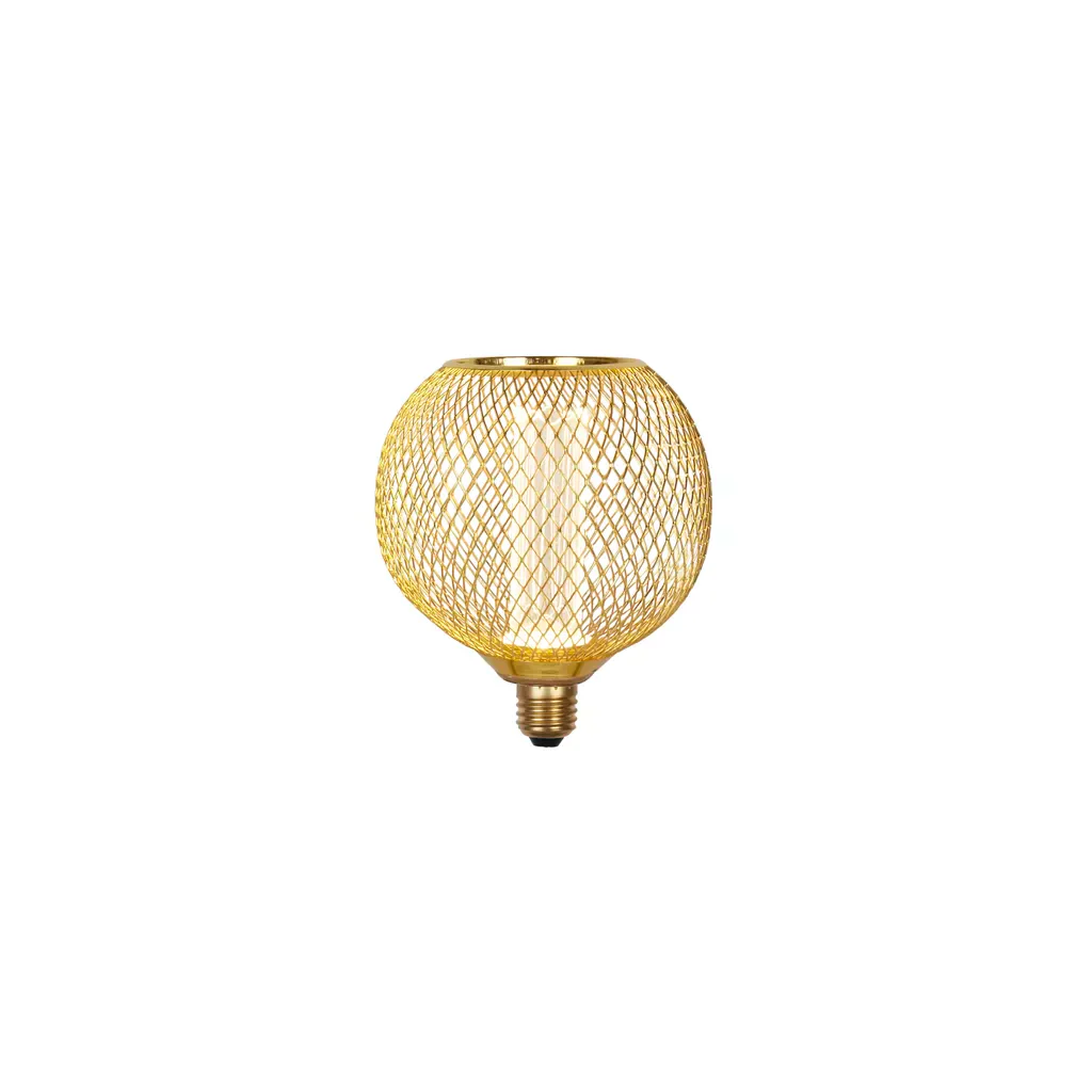 E27 Globe Mesh Lamp- Gold/ Black Finishes - Image 14