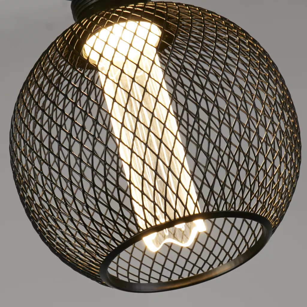 E27 Globe Mesh Lamp- Gold/ Black Finishes - Image 17