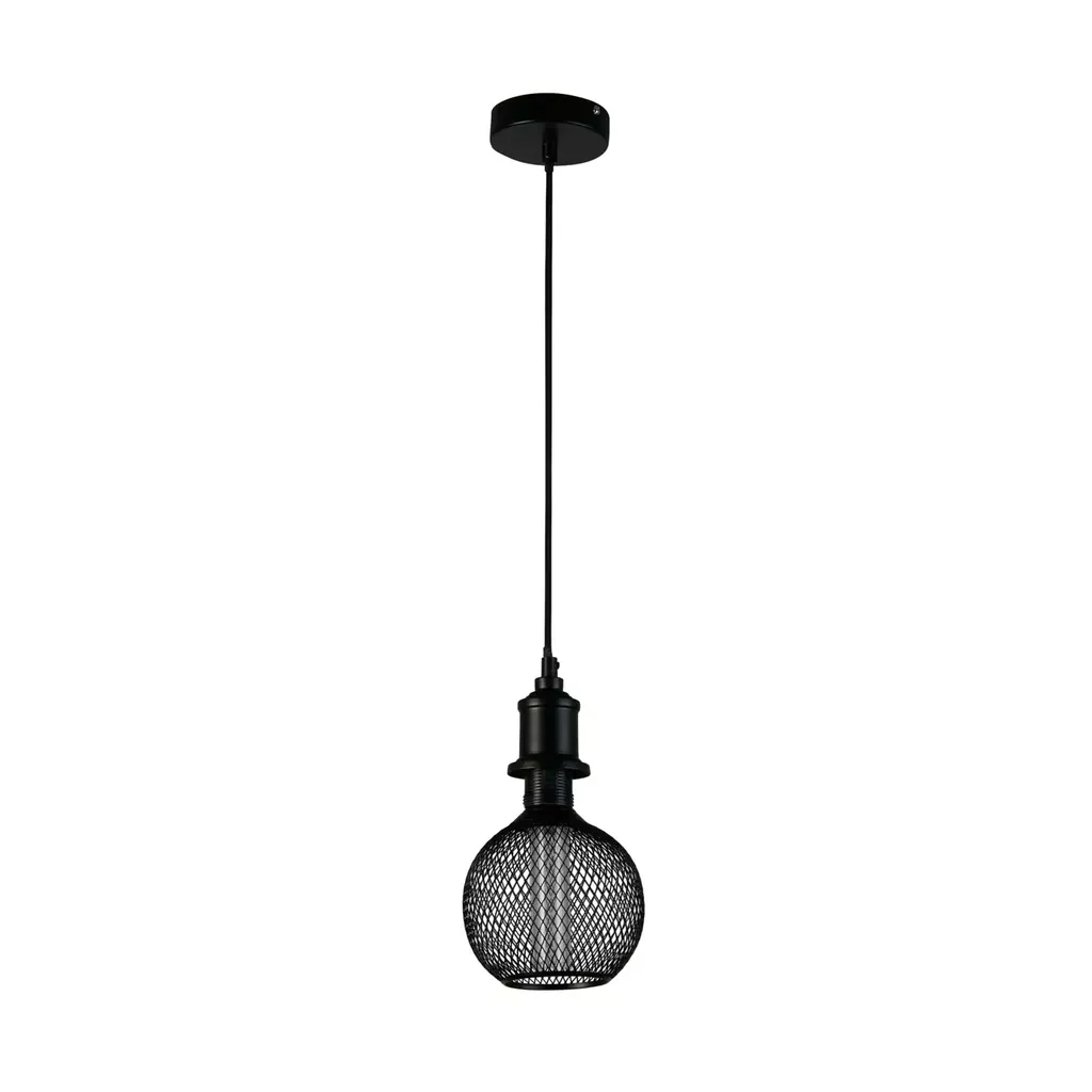 E27 Globe Mesh Lamp- Gold/ Black Finishes - Image 18