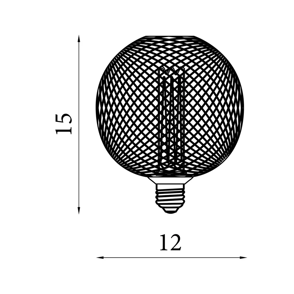 E27 Globe Mesh Lamp- Gold/ Black Finishes - Image 21