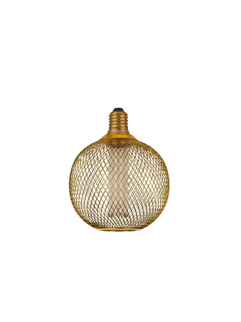 E27 Globe Mesh Lamp- Gold/ Black Finishes - Image 5