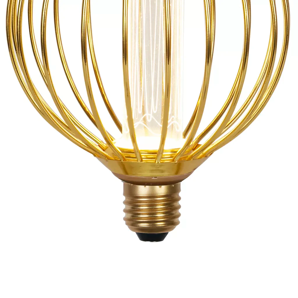 E27 Globe Wire Lamp- Gold/ Black Finishes - Image 11