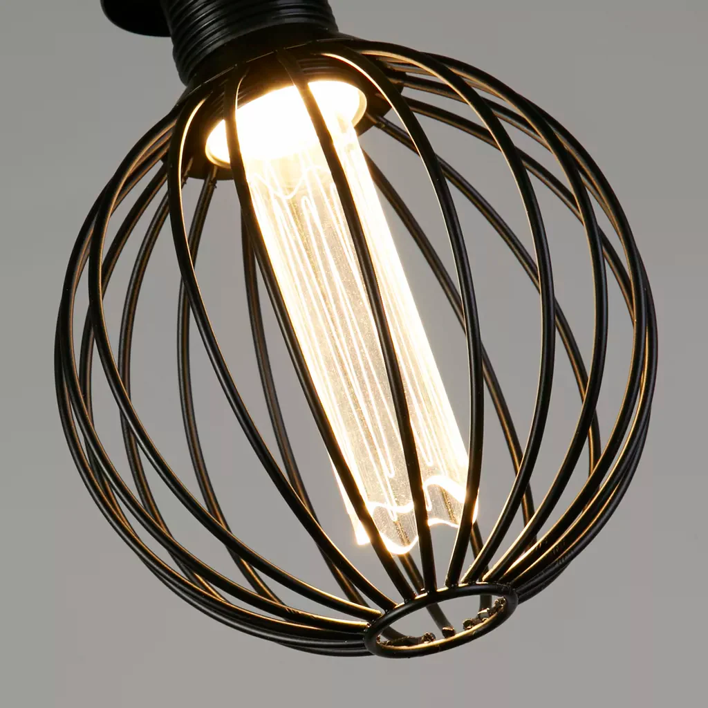 E27 Globe Wire Lamp- Gold/ Black Finishes - Image 13