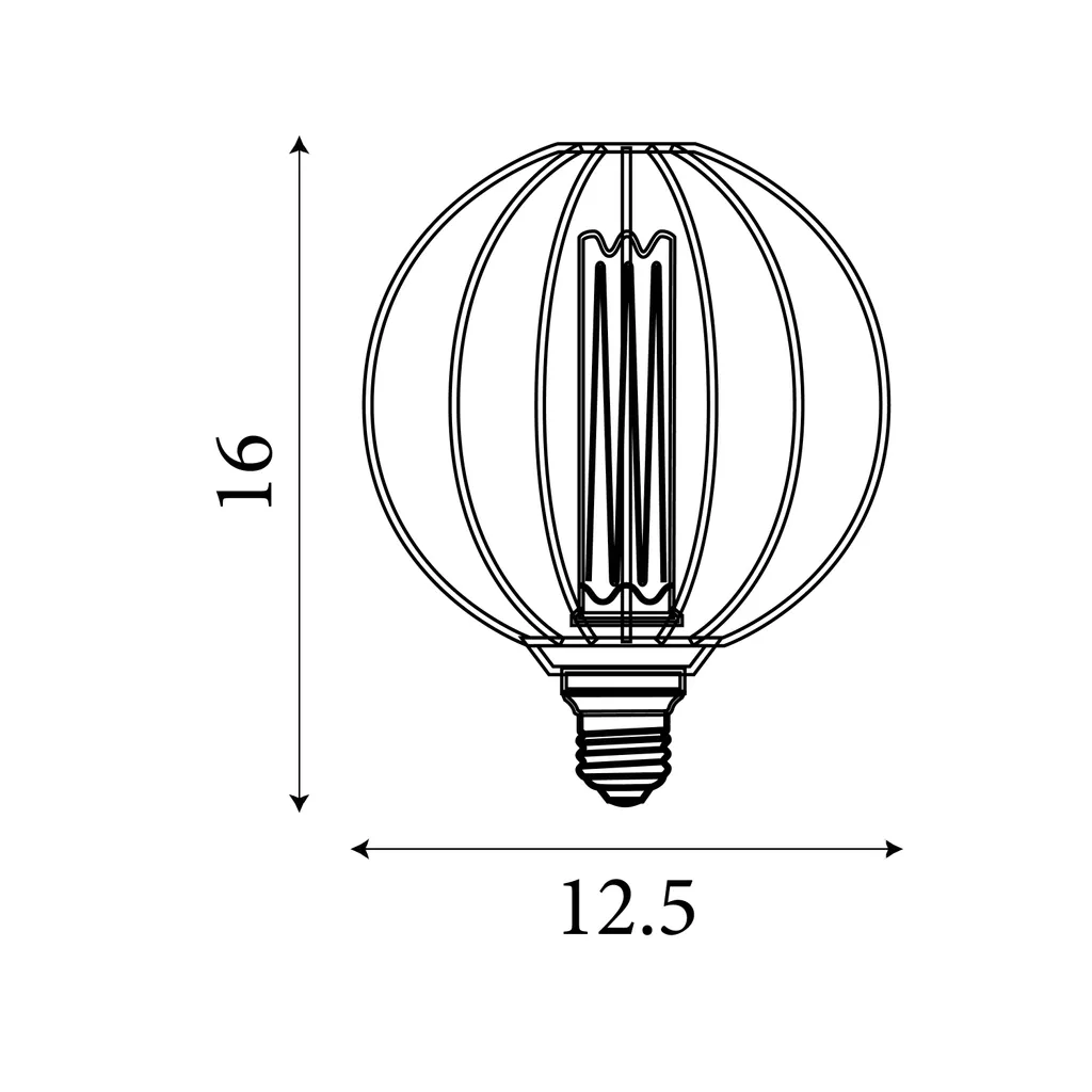 E27 Globe Wire Lamp- Gold/ Black Finishes - Image 14