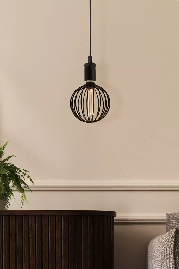 E27 Globe Wire Lamp- Gold/ Black Finishes - Image 15