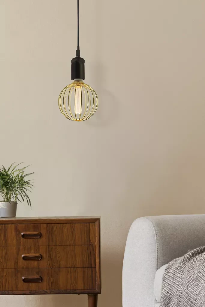 E27 Globe Wire Lamp- Gold/ Black Finishes - Image 17