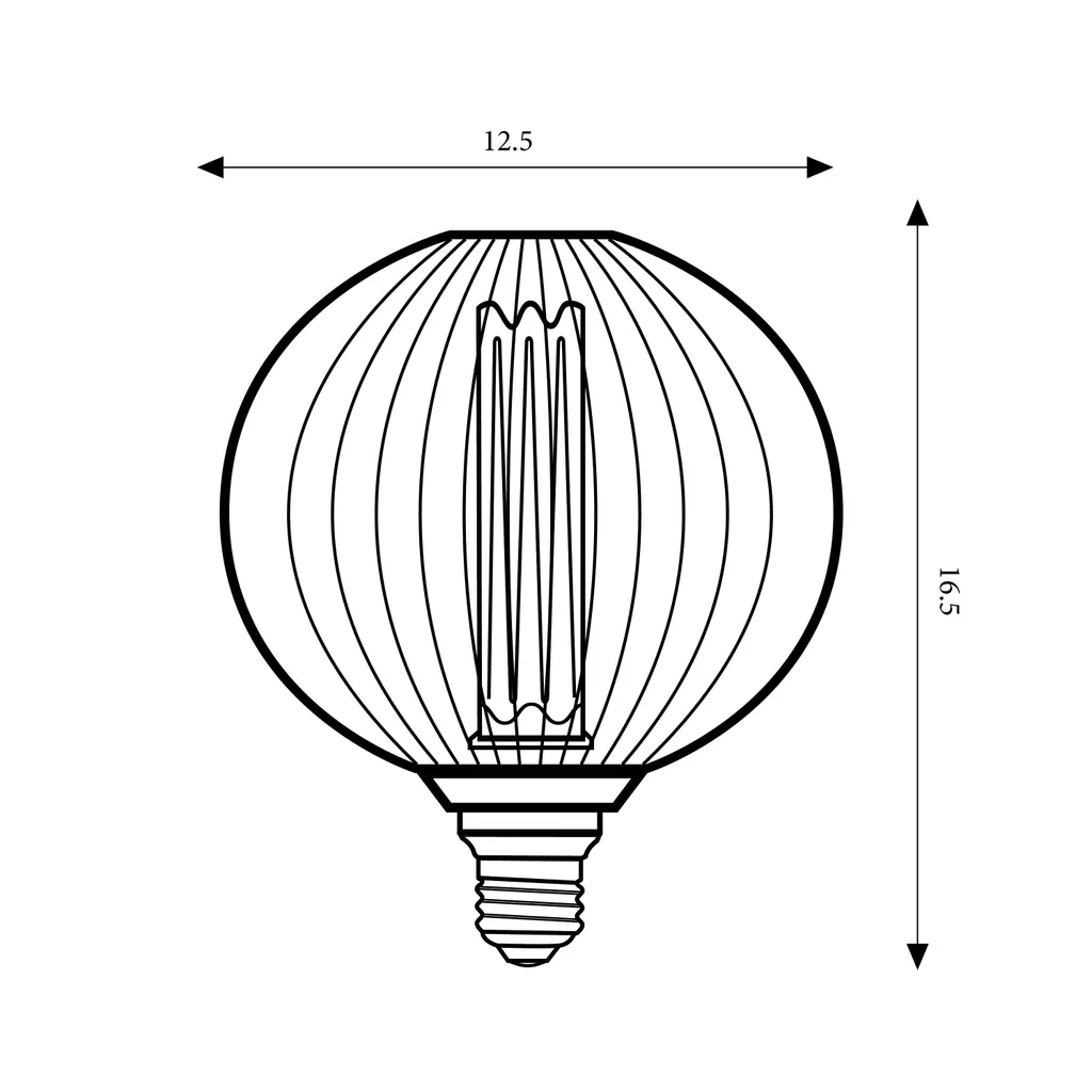 E27 Globe Wire Lamp- Gold/ Black Finishes - Image 8