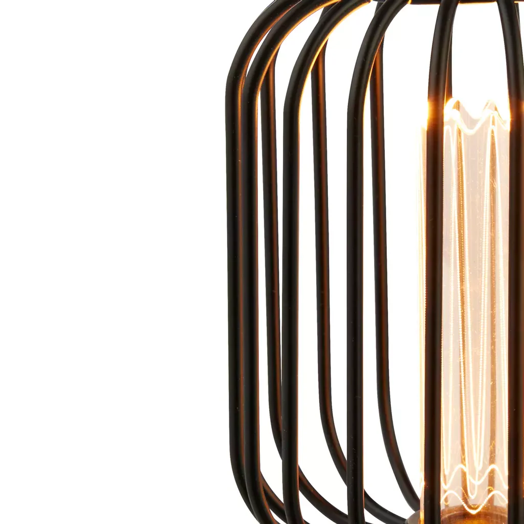 E27 LED Drum Lamp- Black/ Gold Finishes - Image 15